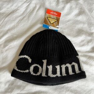 Columbia Black and Gold Knit Beanie